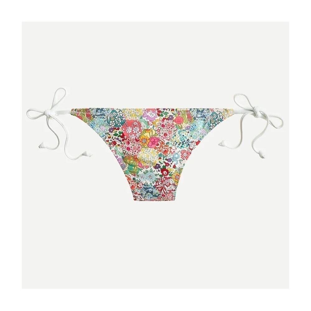 J. Crew String Bikini Bottom in Liberty Patchwork Dream Floral